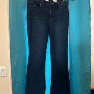 Jessica Simpson Dark Blue Boot Cut Jeans petite size 16/33 29 inch inseam
